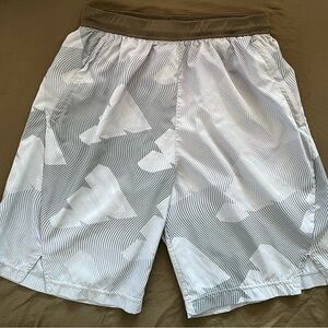 Adidas Men’s lightweight workout short. Size Large. Light blue w/Adidas logo